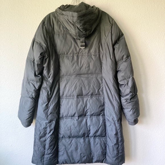 Michael Kors Dark Grey Nylon Polyester Down Hooded Puffer Winter Coat size L - Picture 8 of 16